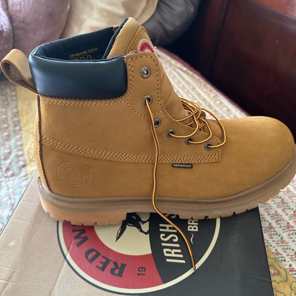 Red Wing Shoes tan Leather Boots